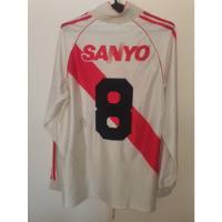 Camiseta River Plate Sanyo 1994 Numero 8 Mangas Largas T.3 segunda mano  Argentina