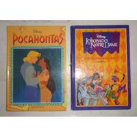 2 Libros Disney: Pocahontas - El Jorobado  Ediciones B segunda mano  Argentina