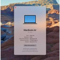 Macbook Air M1 2020 Space Grey 13.3 - 8gb 256gb Impecable!! segunda mano  Argentina