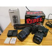  Canon Eos Rebel T3i + 18-55 + 70-300 + Sdxc 128gb + 2 Bat segunda mano  Argentina