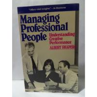 Managing Professional People - Albert Shapero segunda mano  Argentina
