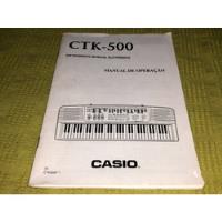 Ctk500 Instrumento Musical Electrónico, Manual De Operacao segunda mano  Argentina