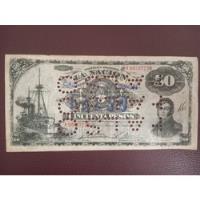 Alembassi Billete 50 Pesos (1895) Falso De Época Perforado segunda mano  Argentina