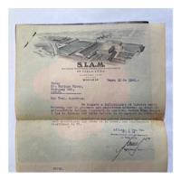 Siam Di Tella Ltda. Carta Membretada + Catálogo. 1942. segunda mano  Argentina