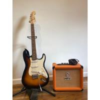 Guitarra Squier Stratocaster + Amplificador Orange Crush 20w, usado segunda mano  Argentina