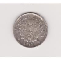 Moneda Argentina 10 Ctvs Año 1882 Plata Excelente segunda mano  Argentina