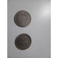 Lote De 2 Monedas Mexicanas, De $20 Año 1981 Y $50 Año 1982. segunda mano  Argentina