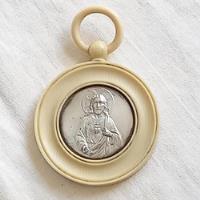 Medalla De Celuloide Antigua Francesa Con Imagen De Jesús   segunda mano  Argentina