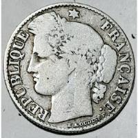 Moneda Francia 50 Céntimos Francos 1895 Plata Francs Silver  segunda mano  Argentina