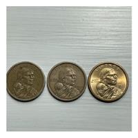 3 Monedas 1 Dollar 1621/2000/2001.sacagawea Y Wampanoag. segunda mano  Argentina