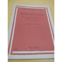 25 Estudios Fáciles Op.100. Burgmuller Para Piano segunda mano  Argentina