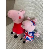 Combo X2 Peluches Peppa Pig Ty Impecables! segunda mano  Argentina
