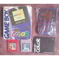 Game Boy Color, En Caja Con Manual  + Pokemon Rojo Y Plata!! segunda mano  Argentina