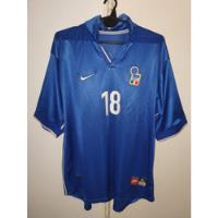 Camiseta Seleccion Italia Nike 1998 Titular #18 Roby Baggio segunda mano  Argentina