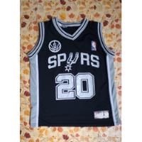 Usado, Camiseta Ginobilli   Spurs 1988/99 - Para Niño 10 -12 Años segunda mano  Argentina