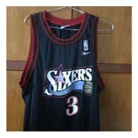 Camiseta Nba Original Sixers 76ers Iverson Reebok segunda mano  Argentina