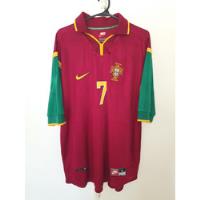 Camiseta Seleccion Portugal 1998 Nike Titular #7 Figo segunda mano  Argentina