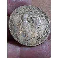 Moneda Italia 10 Centésimi 1862 Km#11 Ref 446 Libro 3 segunda mano  Argentina