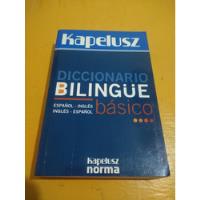Diccionario Basico Bilingue Kapelusz Norma 2007 Impecable segunda mano  Argentina
