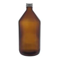 Botella De Vidrio Ambar 1 Litro Con Tapa Pack X 6 U segunda mano  Argentina