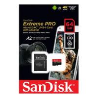 Memoria Micro Sd Sandisk Extreme Pro 64gb A2 U3 4k 170mb/s segunda mano  Argentina