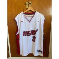 Camiseta Nba Basket Miami Heat #3 Wade Original segunda mano  Argentina