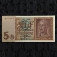 Billete Alemania 5 Reichsmark (mark) 1942 Ww2 S/c, usado segunda mano  Argentina