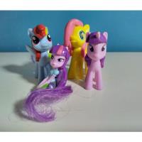 Muñecos Little Pony Twilight , Rainbow D, Fluttershy + Yapa  segunda mano  Argentina