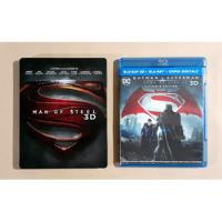 Man Of Steel + Batman V Superman - Blu-ray 3d + 2d Original, usado segunda mano  Argentina