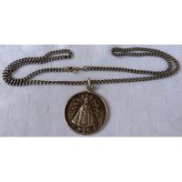Usado, Monijor62-antigua Coleccio Medalla Y Cadena Plata 800 Virgen segunda mano  Argentina