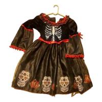 Pdt-3668 Disfraz Esqueleto Y Calaveras Nena Ideal Halloween segunda mano  Argentina