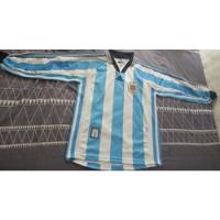 Usado, Camiseta Titular Argentina 1998 Mangas Largas Original segunda mano  Argentina