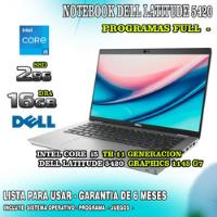 Notebook Dell Latitude 5420 -- Core I5 Gen 11 -- 16ram Dr4  segunda mano  Argentina