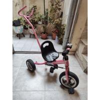 Triciclo Infantil Con Barra De Arrastre Direccional - Rosa segunda mano  Argentina