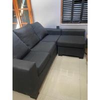 Esquinero Sofa Rinconero Living 210 X 160  Color Negro, usado segunda mano  Argentina