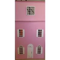 Casa De Muñecas Y 10 Muebles De Fibrofacil (barbie)excelente segunda mano  Argentina