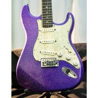 Fender Stratocaster De Luthier Sparkle Purple Rain Costanzo! segunda mano  Argentina