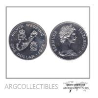 Bermuda Moneda 1 Dolar 1972 Plata 925 Aniv Boda Km-22 Proof segunda mano  Argentina