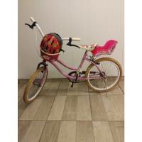 Barbie Bicicleta Infantil Usada Rodado 20 Color Rosa  segunda mano  Argentina