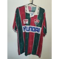 Camiseta Fluminense Brasil Reebok Hyundai Titular 1995 #7 segunda mano  Argentina
