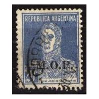 Argentina 1931 - M O P Letras Perfiladas S/20c San Martin segunda mano  Argentina