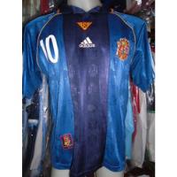 Camiseta Selección España Francia 1998 Raul #10 Real Madrid segunda mano  Argentina