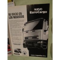 Publicidad Camion Iveco Eurocargo Año 1995 segunda mano  Argentina