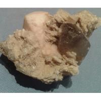 Mineral Roca Cristal Cuarzo Ahumado Fume Albita Topacio segunda mano  Argentina