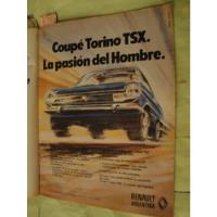 Publicidad Torino Coupe Tsx Año 1978 segunda mano  Argentina