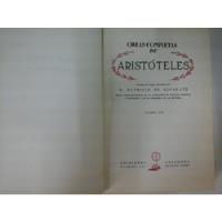 * Obras Completas De Aristoteles (tomo 3) - Patr De Azcarate, usado segunda mano  Argentina