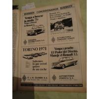 Publicidad Renault 4s 6 12 Torino Año 1971 segunda mano  Argentina