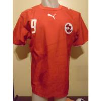 Camiseta Suiza Puma Mundial Alemania 2006 Frei #9 L Basilea, usado segunda mano  Argentina