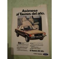 Publicidad Ford Taunus Ghia S Año 1982 segunda mano  Argentina