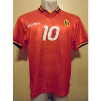 Camiseta Selección Bélgica Diadora 1996 Scifo #10 L segunda mano  Argentina
